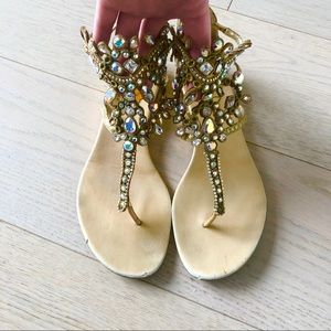 Rene Caovilla Veneziana Lace Sandals